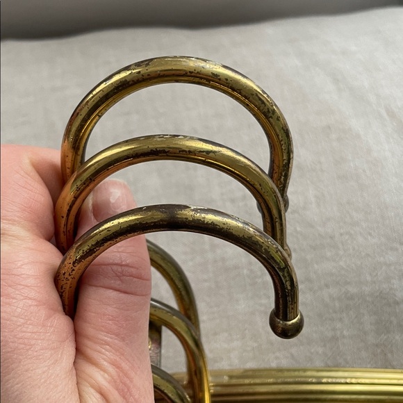 Vintage Brass ITALIAN Clothing Coat Hangers MCM Classic Heavy - Picture 8 of 10